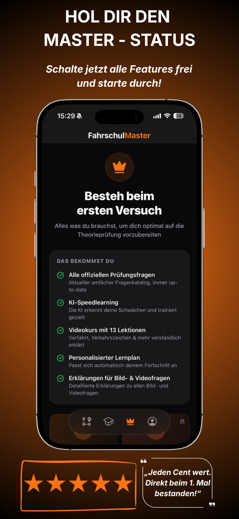 FahrschulMaster Premium – Master-Status freischalten